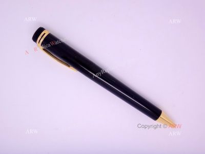 2016 New Copy Montblanc Special Edition Black Ballpoint Pen Gold Clip